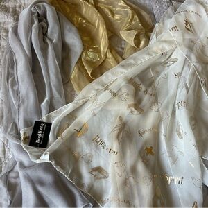 BonWorth Gold and Silver Scarves